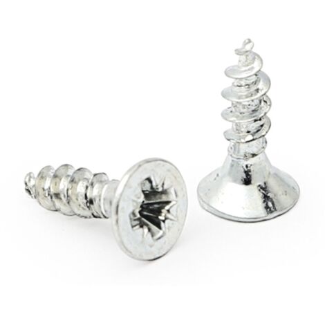 tornillo rosca madera cabeza plana pozidriv zincado din 7505-a largo 100mm r/parcia diámetro 6mm (caja 100)