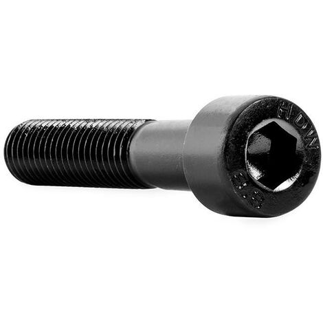 tornillo rosca metal allen din 912 negro metrica m-8 largo 55mm