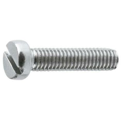 tornillo rosca metal cabeza alomada din metrica m-5 largo 60mm