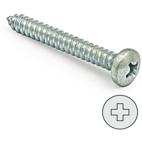 DUVER tornillo rosca metal din 7981 zincado larg.r/chapa 13mm ø rosca chapa 4.2mm (caja 1000)