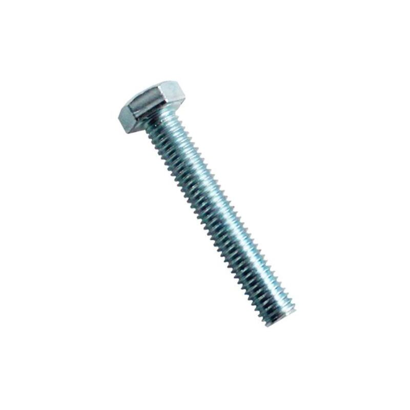 Viswood - tornillo hexagonal 8x40 8.8 din.933 zinc. acero blanco caja 200