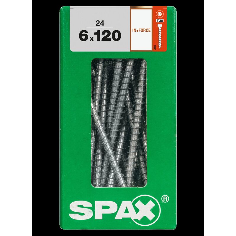 

Tornillo 'IN.Force acero 120 x 6 mm - 24 PC - Spax
