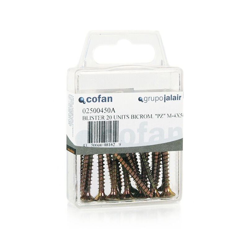 

Tornillos Aglomerado DIN 7505A Medida:3,0 x 25 Und/Caja:30