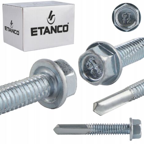 Tornillos autotaladrantes GT12 5,5x35mm (sin base) Galvanizados