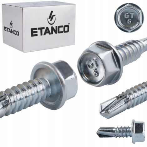 Tornillos autotaladrantes GT6 6,3x19 (sin base) Galvanizados