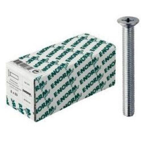 Tornillos avellanados con ranura en estrella DIN 965-4.8, -H HDG M4 x 50 KP E-NORMpro (por 100)