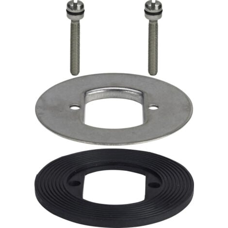 VIEGA Tornillos, brida y junta para desagüe de ducha TEMPOPLEX con orificio de 65 mm