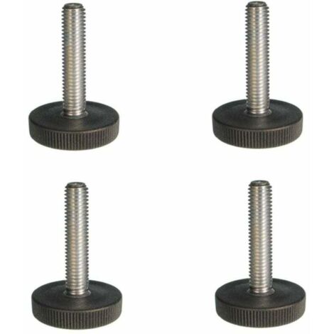 tornillos de base M6 x 20, pomo moleteado de 29 mm con cabeza de plástico, para muebles, mesas y sillas