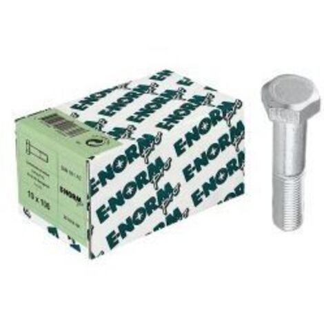 Tornillos de cabeza hexagonal con vástago DIN 931 acero inoxidable A2, M12 x 100 HP E-NORMpro (Por 25)