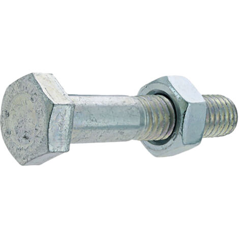 Tornillos de cabeza hexagonal DIN 931 en acero galvanizado Ø5 mm (lote de 14 piezas)
