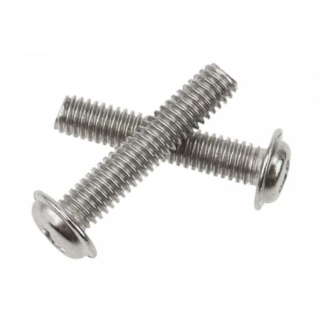 Tornillos de cabeza plana Phillips M4 x 25, color plateado, para puertas de armarios de cocina y muebles, paquete de 100