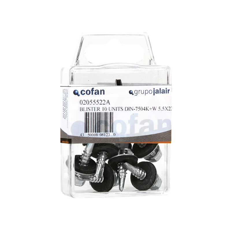 

Tornillos de Cubierta con Arandela Medida:4,8 x 16 10 Cajas de 8 unidades