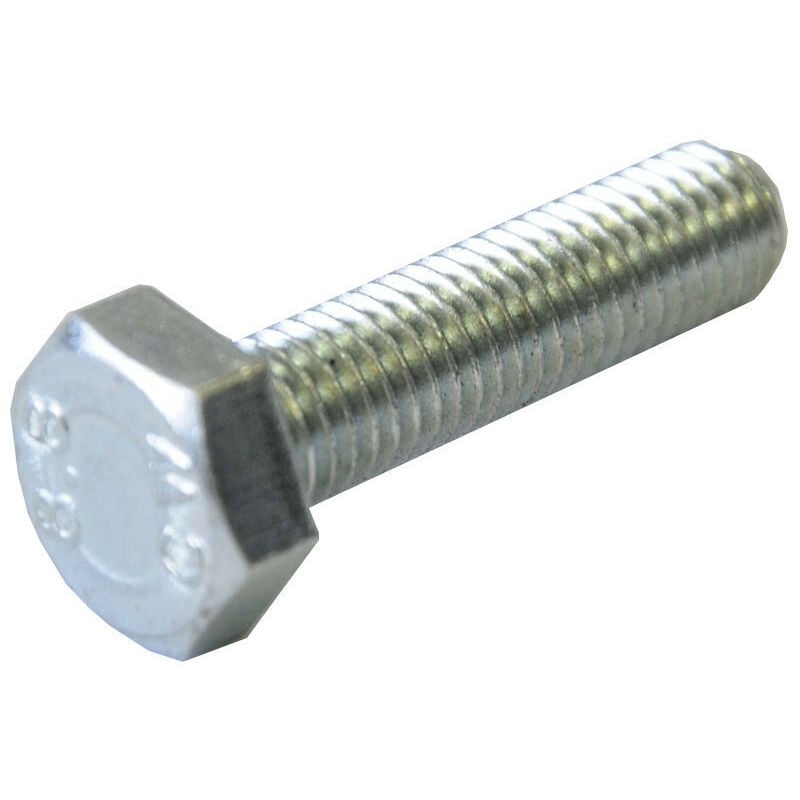 

Tornillos de máquina de 8 x 20 mm de cabeza hexagonal galvanizados (caja de 100)