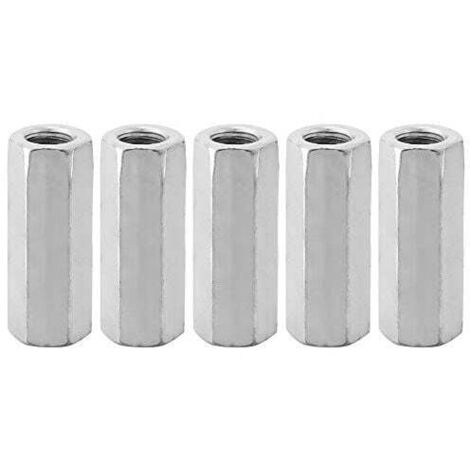 tornillos de zinc M12, tuercas hexagonales extendidas, rosca de biela, tuerca de unión (M12 50, lado opuesto 15)
