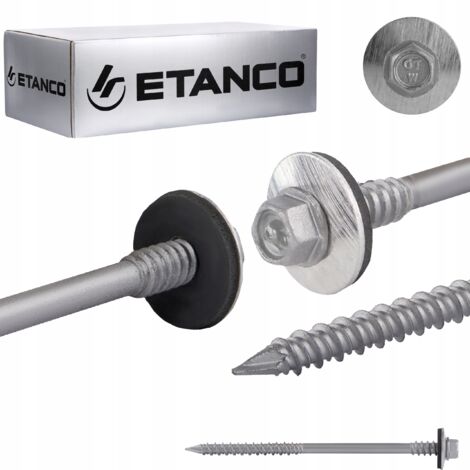 ETANCO Tornillos GTRW SP A19 6,4/7,0x140 mm galvanizados