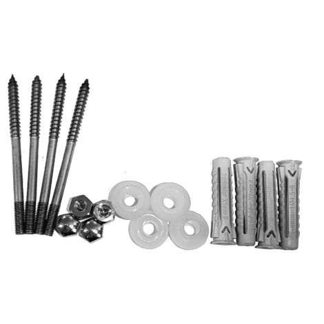 Tornillos inoxidables de fijación para WC y suelo (Juego de 2 unidades)