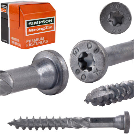 Tornillos para juntas de carpintería SSF 10,0x80mm