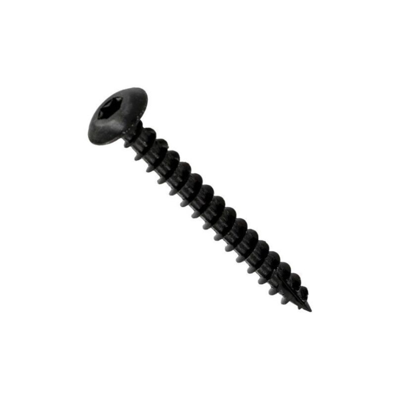 

Vynex - Tornillo de bisagra AC negro, 6 x 40, 6 piezas