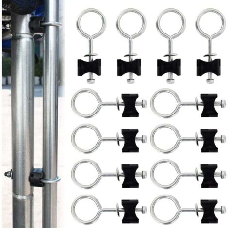 Tornillos para trampolín KZQ (12 piezas), tornillos para accesorios de trampolín, juego de tornillos de repuesto, herramienta de acero para estabilidad de trampolín, para trampolines grandes y pequeño