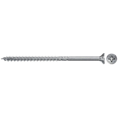 Tornillos PowerFast II FPF II CZP, 45x80 BC, cabeza avellanada, engarce PZ, rosca parcial, cincado, caja 50  Fischer 670326