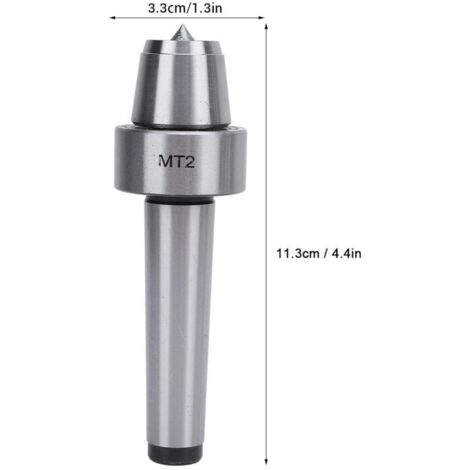 Tornio a slitta MT2 in acciaio inox con contropunta per la lavorazione del legno