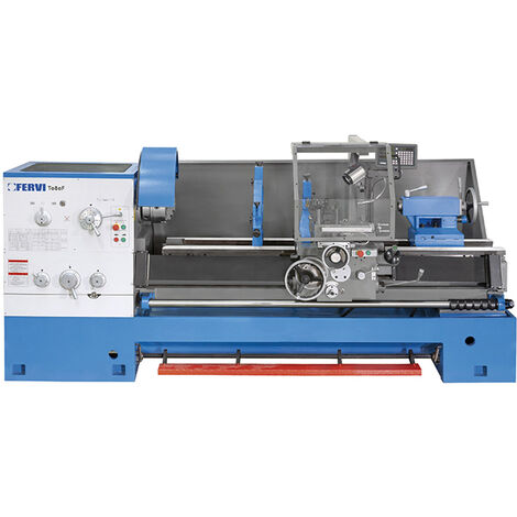 Tornio metalli FERVI T080F20 - frizione e visualizzatore 3 assi - Pb 80 m - distanza punte 2000 mm