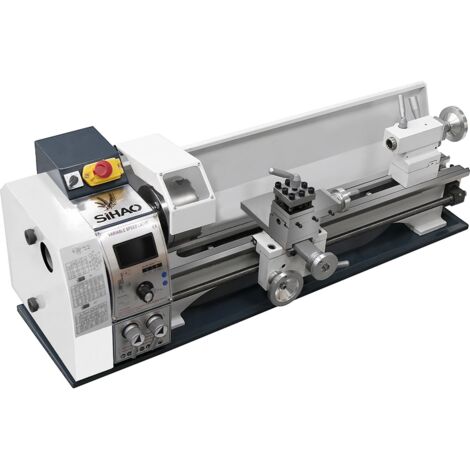 Tornio per Metallo Mini Tornio 220X600Mm 1200W per Foratura a Tornitura Frontal