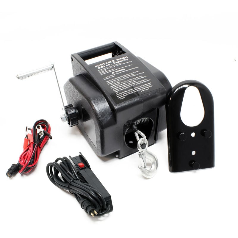 

Torno cable eléctrico 12V Cabrestante hasta 2267kg Winche Tracción Cargas Outdoor Embarcaciones