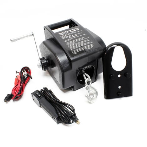 VEVOR VEVOR Cabrestante Eléctrico 12V 4500 libras / 2041kg Cabrestante de  Cable de Nylon 1,8 m Control Remoto de Mano IP55 con Cable de Control  Remoto Negro Ideal para Medianas Grandes SUV