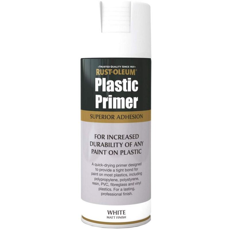 Rust-oleum - Rustoleum Plastic Primer Matt White Spray 400ml