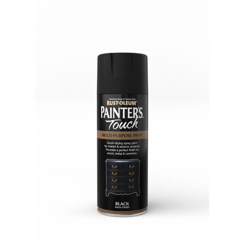 Rust-oleum - Painter's Touch Spray Paint 400ml Satin - Black