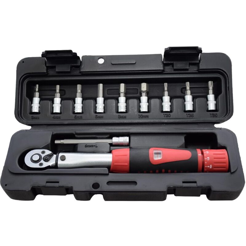 Torque Wrench Combination Torque Wrench Set for Bicycle Maintenance, 2-24NM Preset Torque Wrench