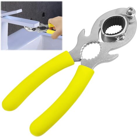 Torque Wrench, Tap Wrench, Universal Tightening Wrench Tool, Yellow Multifunctional Flat Ratchet Wrench