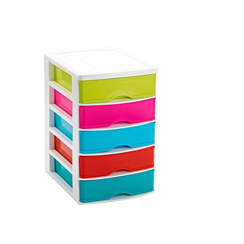 

Oemp - Torre de almacenamiento con 5 cajones Multicolor
