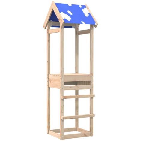 Torre de Juego Marrón Madera de pino macizo