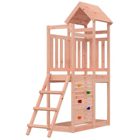 Torre de Juego Marrón Madera Sólida de Douglas