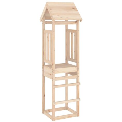 Torre de juegos madera maciza de pino 52,5x46,5x206,5 cm vidaXL