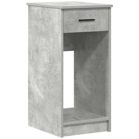 Torre de ordenador con cajón gris cemento 35x45x77 cm vidaXL