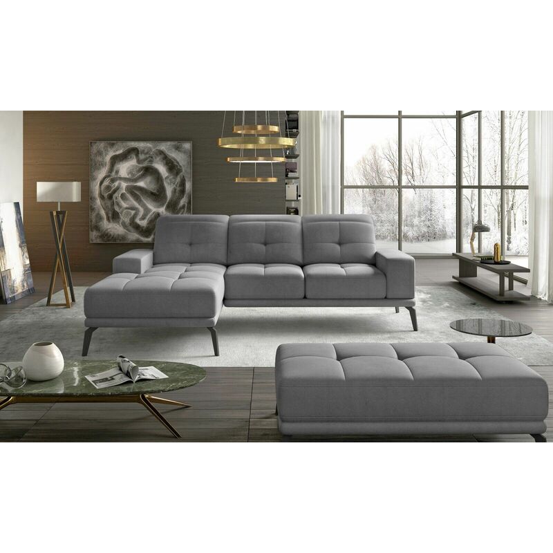 Torrence Left Hand Facing Corner Sofa Bed - Grey