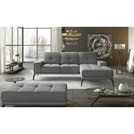 Torrence Right Hand Facing Corner Sofa Bed - Grey