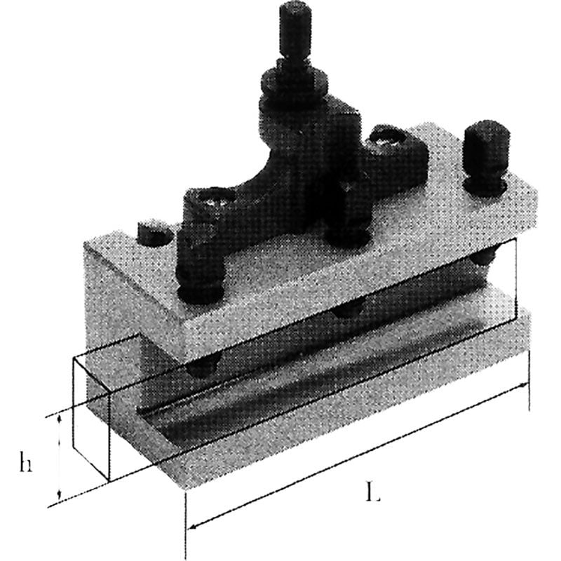 Torreta portaherramientas asiento plano torno 32x150mm Fervi t00b/d Fervi T00C/D