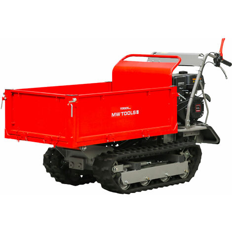Torros – Minidumper à chenilles 500 kg – Moteur 9 ch – 6 vitesses avant et 2 arrière – Pour terrains accidentés – MRP500H6
