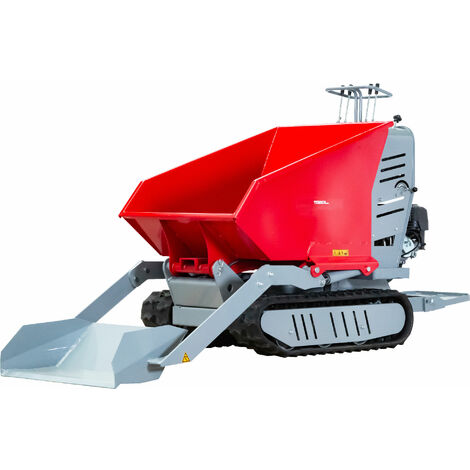 Torros – Minidumper hydrostatique à chenilles 500kg – Pelle hydraulique – Moteur 9CH – Charge maximale 500kg – HRD500HS
