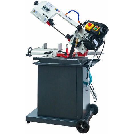 Torros – Scie à ruban mobile pour métaux – Capacité de coupe ronde 128 mm – Puissance 550W – 3 vitesses – Angle réglable -45°/+60° – SC135G