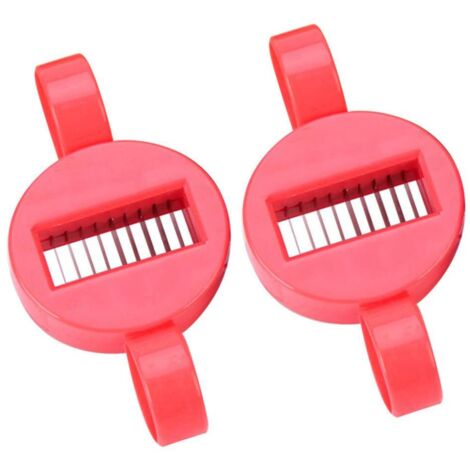 TorSor Lot de 2 coupe-haricots verts style français, râpe, coupe-filets, lame en acier inoxydable, couteau à découper, coupe-haricots pour haricots verts grimpants, accessoires de cuisine 2023