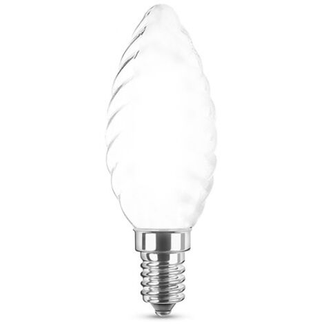 TORTIGLIONE LED OPALE A FILAMENTO E14 - 4W - 4000K