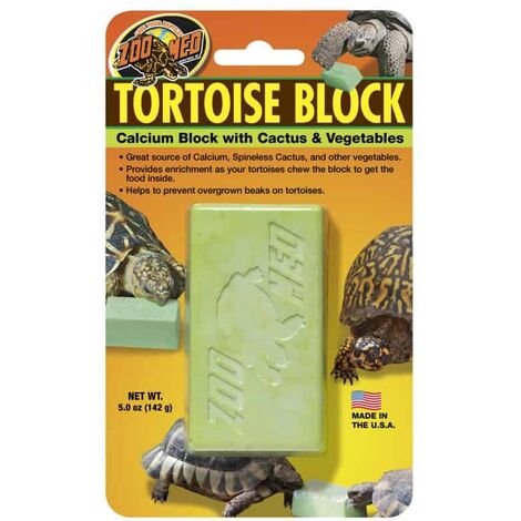 Tortoise block 142gr calcium au cactus