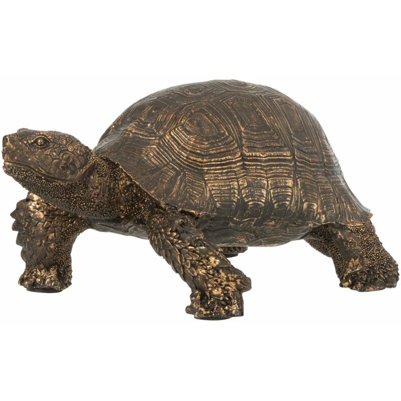 Tortue déco résine bronze 19x12x9cm