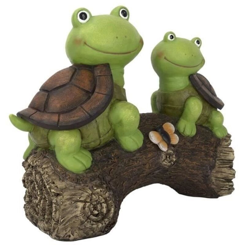 Tortue Statue Jardin Tortue Solaire LED Lumière Animal Figurine Sculpture Résine Décoration Cour Extérieure Jardin Patio Pelouse