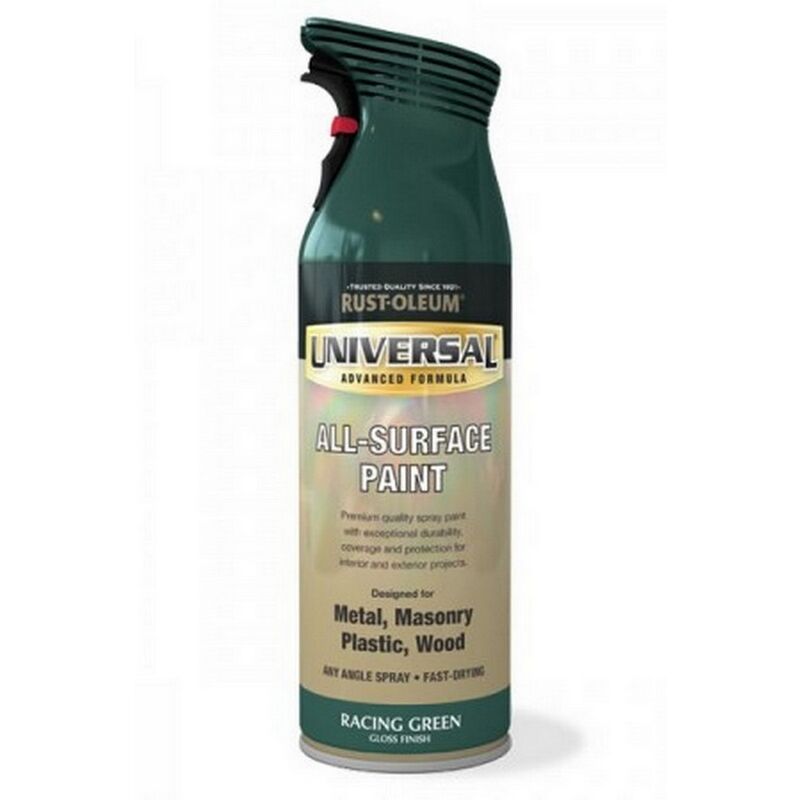 Rust-oleum - Universal All Surface Spray Paint - Gloss - Racing Green - 400ml - Racing Green